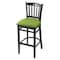 Holland Bar Stool Co 30" Bar Stool, Black Finish, Canter Kiwi Green Seat 312030Blk009 - alternate 1